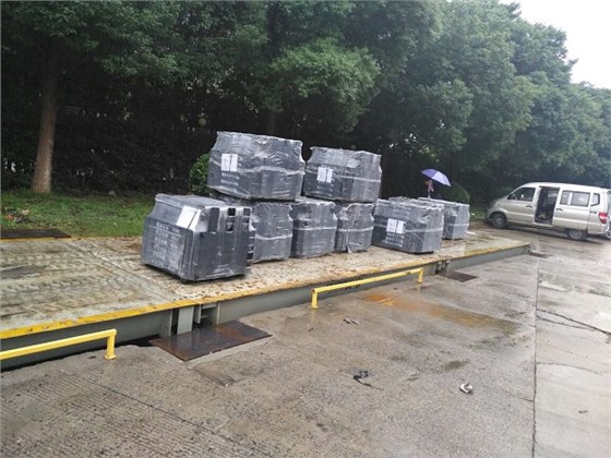 德奧電梯80噸電子地磅移位調(diào)式