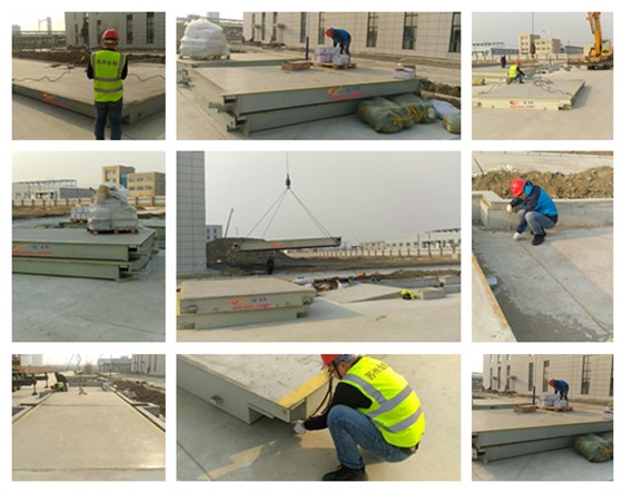 電子汽車(chē)衡安裝現(xiàn)場(chǎng)