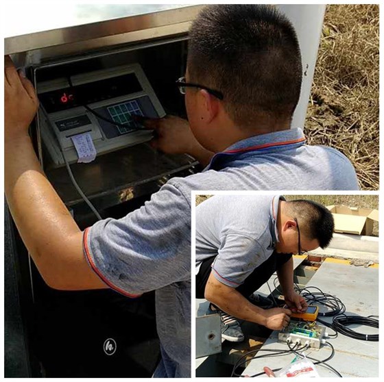 電子地磅維修現(xiàn)場(chǎng) 電子地磅維修現(xiàn)場(chǎng)