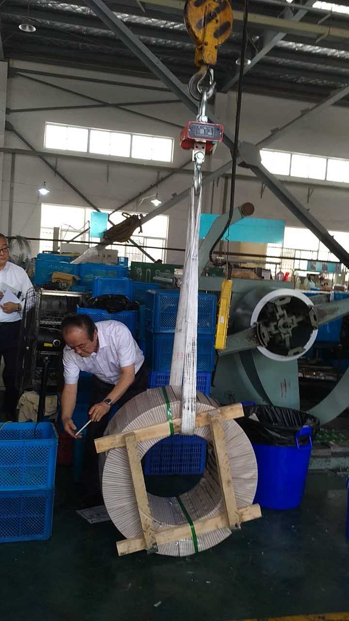 5噸電子吊秤稱量測試現(xiàn)場