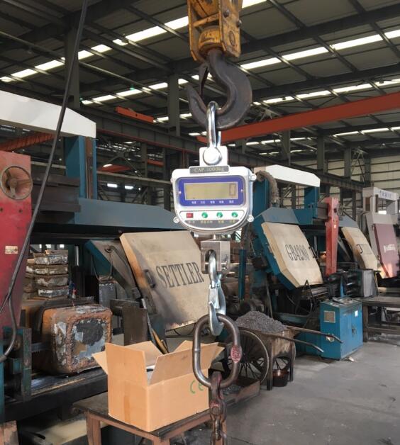 藍箭5噸電子吊秤稱重現(xiàn)場