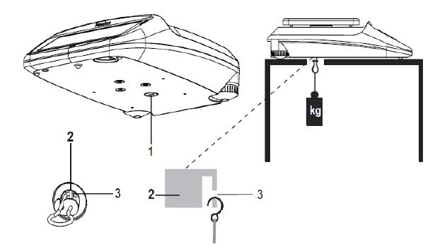 Precisa 360ES電子天平的下掛稱重操作步驟